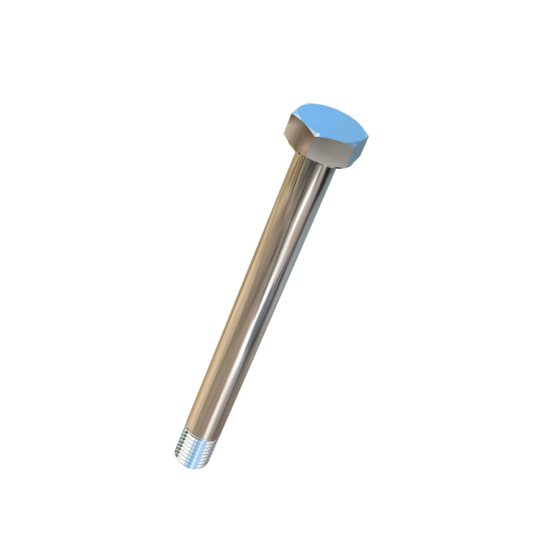 Titanium 5/16-24 X 3.225 UNF Allied Titanium Hex Head Bolt (No Dimple) with 2.85 inch unthreaded shank
